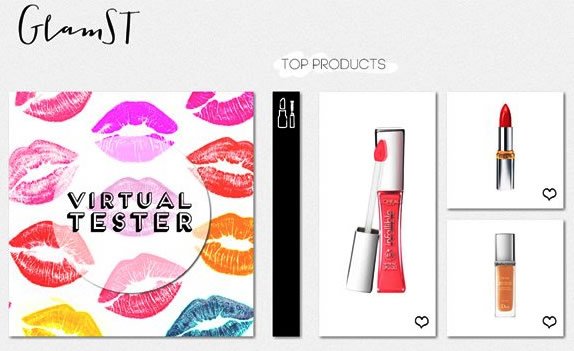 GlamST Virtual Makeup App Screenshot Tester