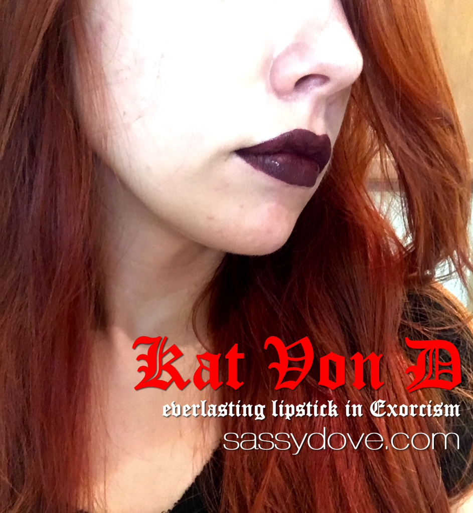 Kat Von D Everlasting Lipstick Exorcism Swatch