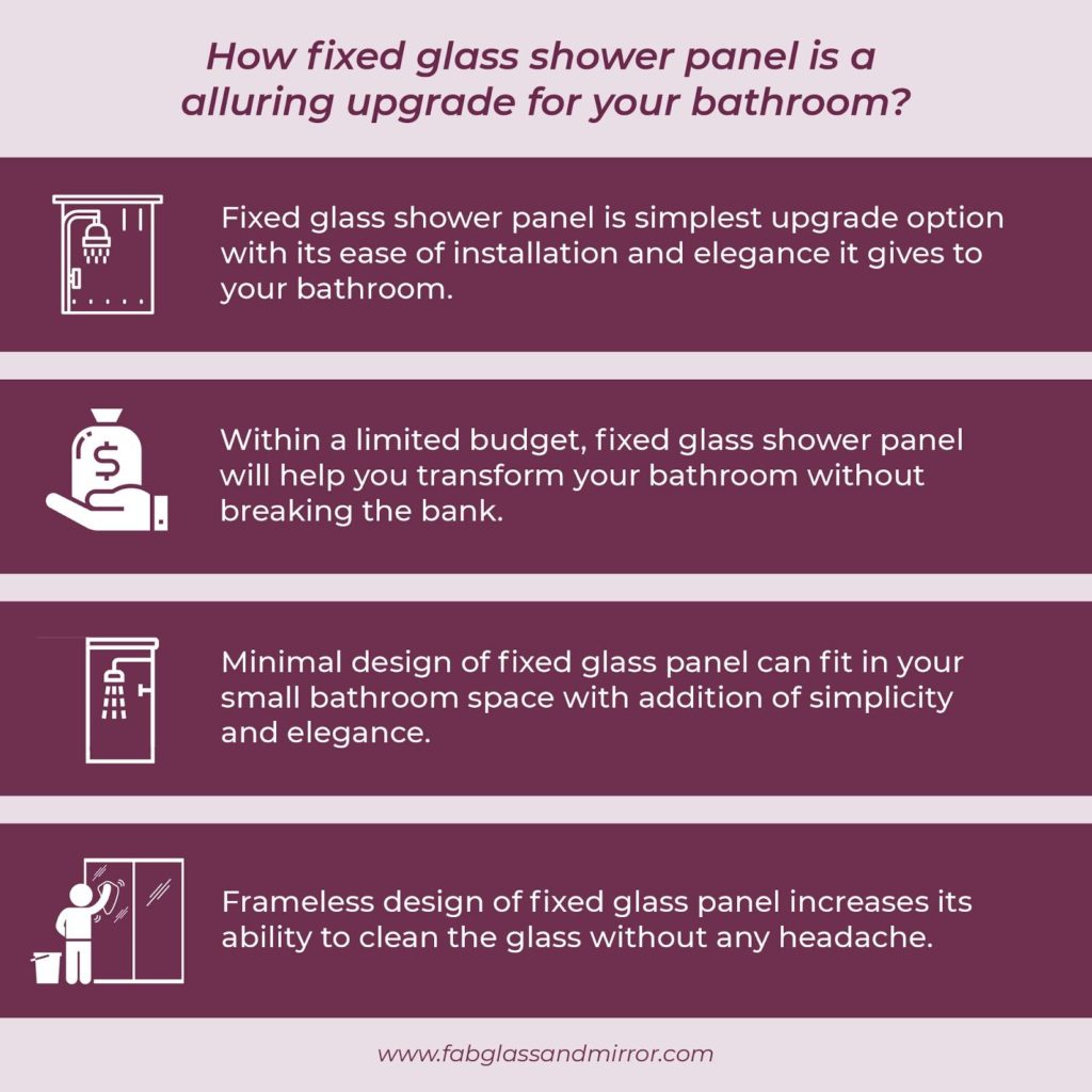 glass shower panel