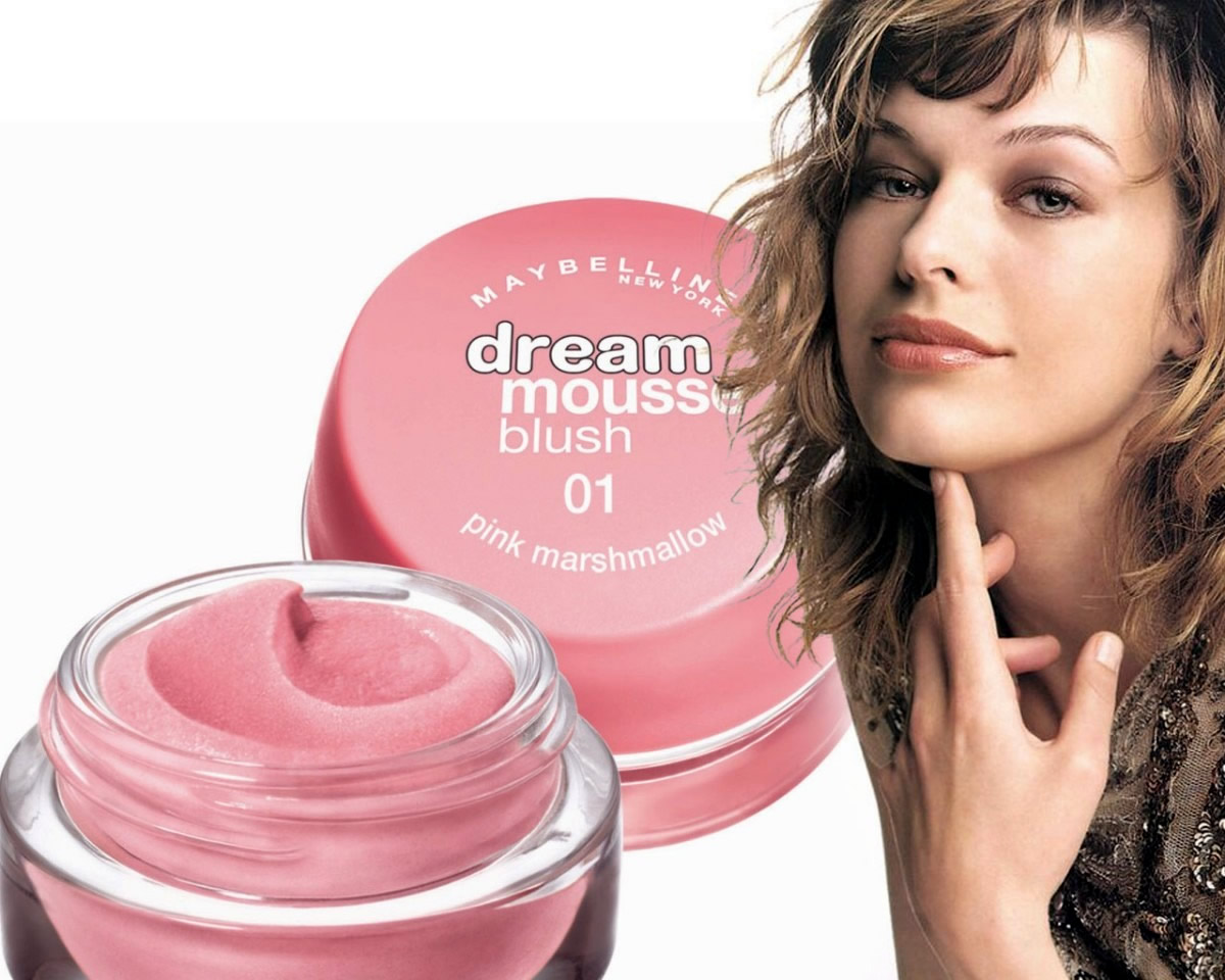 Makeup Review Maybelline Dream Mousse Cream Blush Milla Jovovich