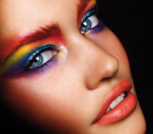 Eye Makeup Inspiration - Multicolored Rainbow Eyeshadow