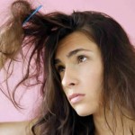 Woman With BedHead Tangled Hair