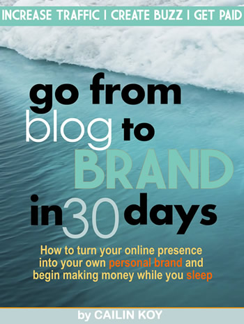 Go From Blog to Brand in 30 Days Cover