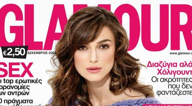 Keira Knightley Glamour Hair and Makeup feature