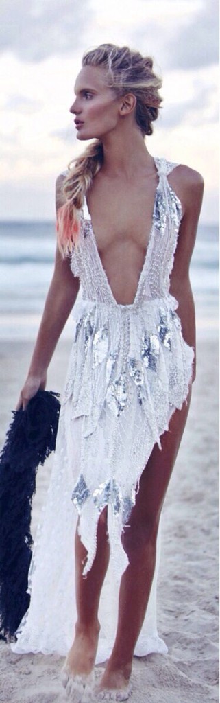 Mermaid Dress Braid Colored Ends Beautiful Wistful