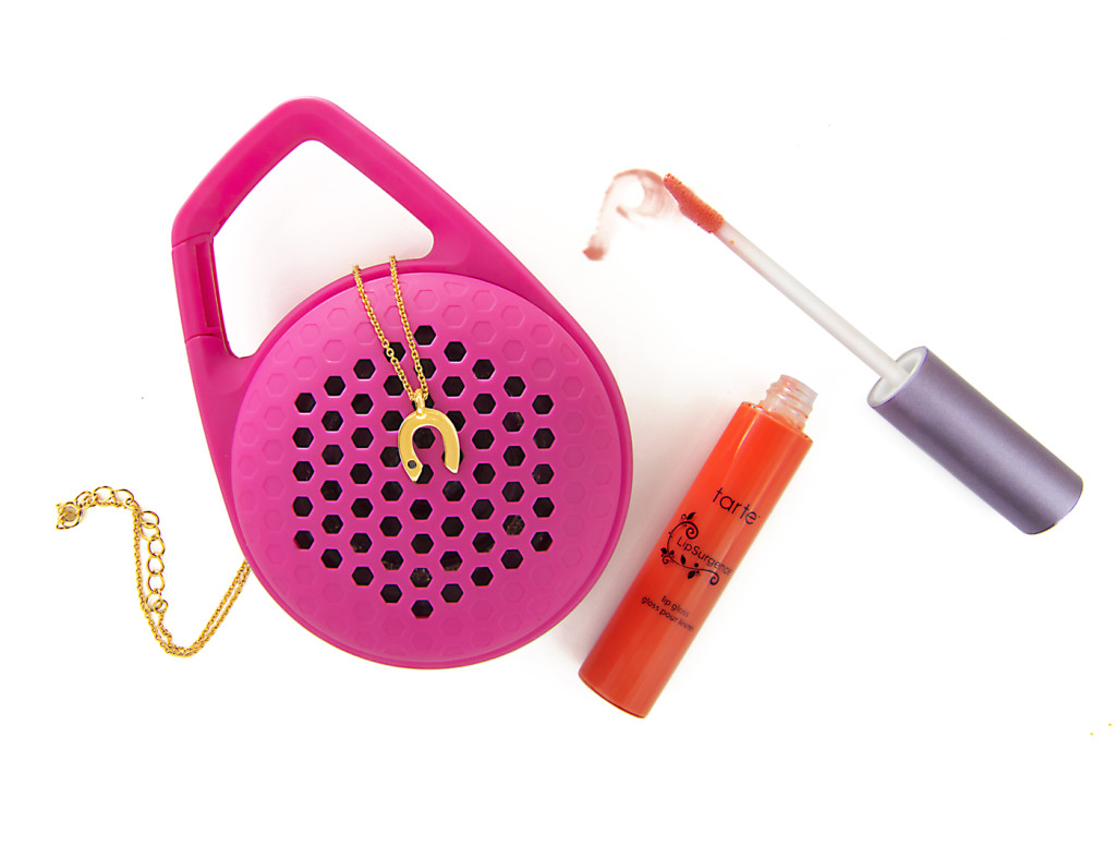 Wren Necklace Wireless Speaker and Tarte Lip Gloss