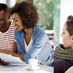 aflac-couple-tablet-woman-scarf-book