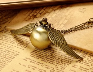 Harry Potter Golden Snitch Necklace with Watch