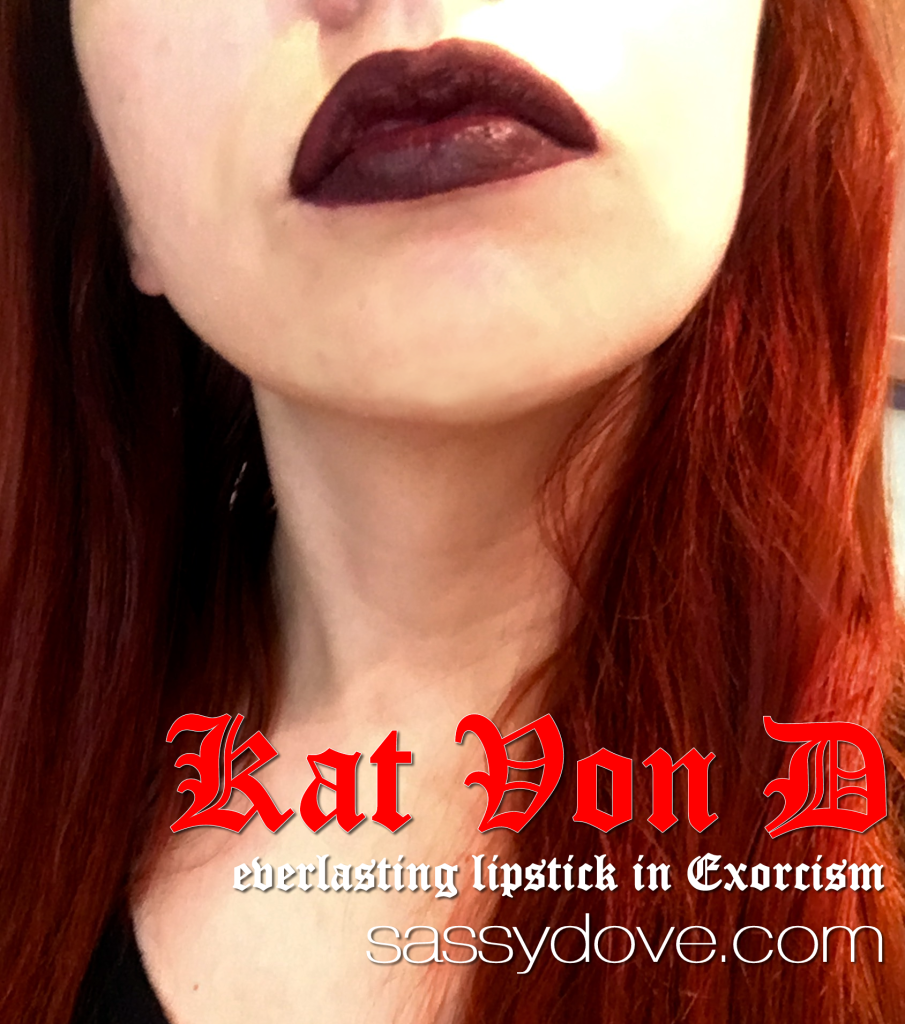 Kat Von D Everlasting Lipstick Exorcism Swatch 2