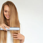 Blonde Hair Straightener Flat Iron
