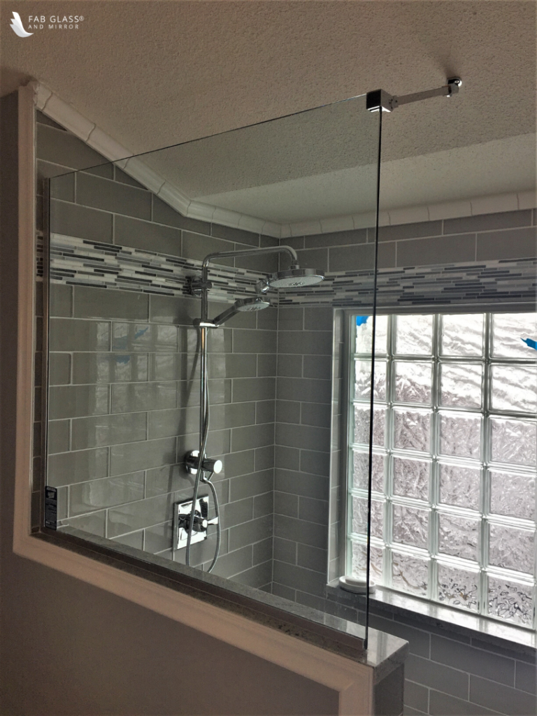 glass shower panel