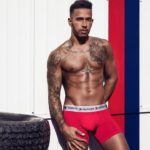 Men's Underwear Tattoos outdoor red working out tires