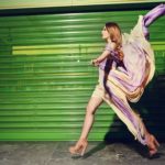 woman fashion model green garage storage 2020