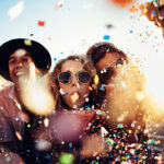 young people partying gen z women