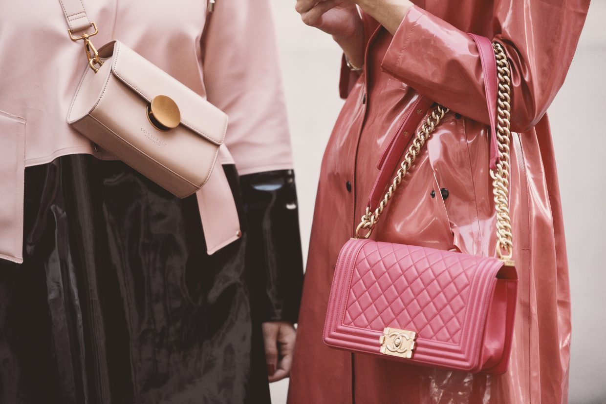 purses millennial handbags Chanel pink trenchcoat