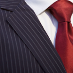 Learning to tie a tie windsor-knot