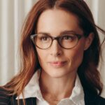 cat eye glasses beautiful woman