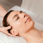 woman head massage